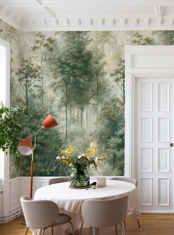 Late Fall Forest, Dusty Green