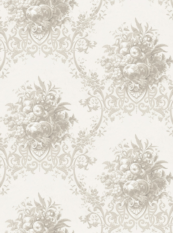 Paradise Medallion, White/Beige