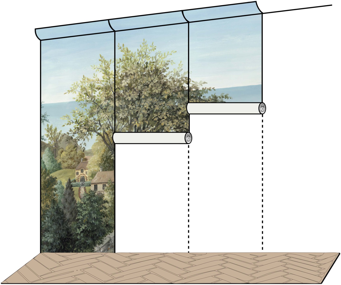 Step_3_med_tapet_och_golv